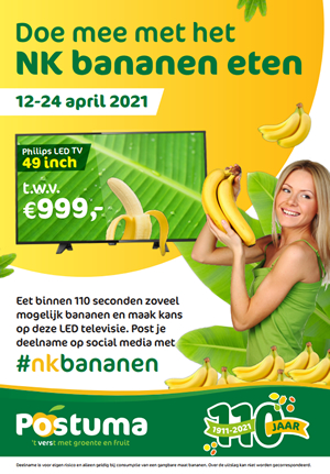 Postuma Agf Organiseert Nederlands Kampioenschap Bananen Eten