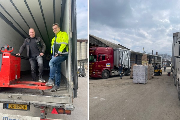 Postuma, Flevosap en GroenteProductie Flevoland brengen goederen naar Oekraïne