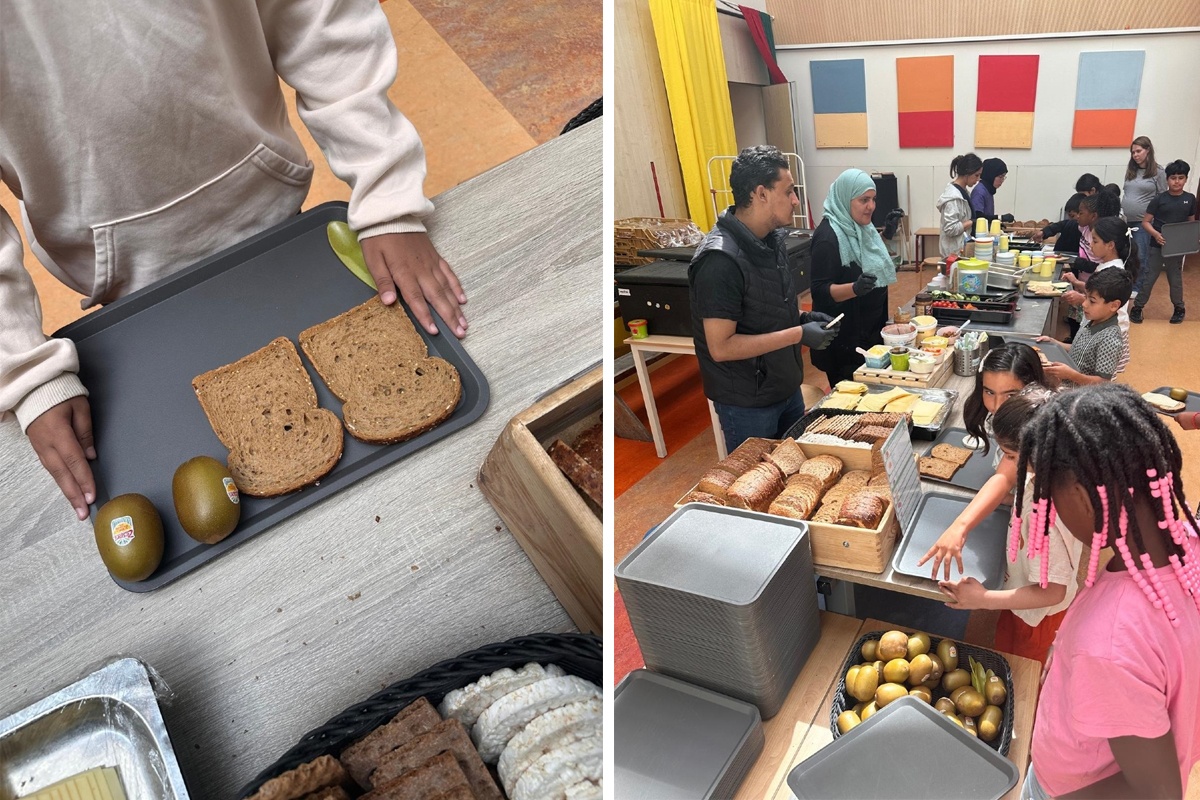 Utrechtse kinderen aan de kiwi's