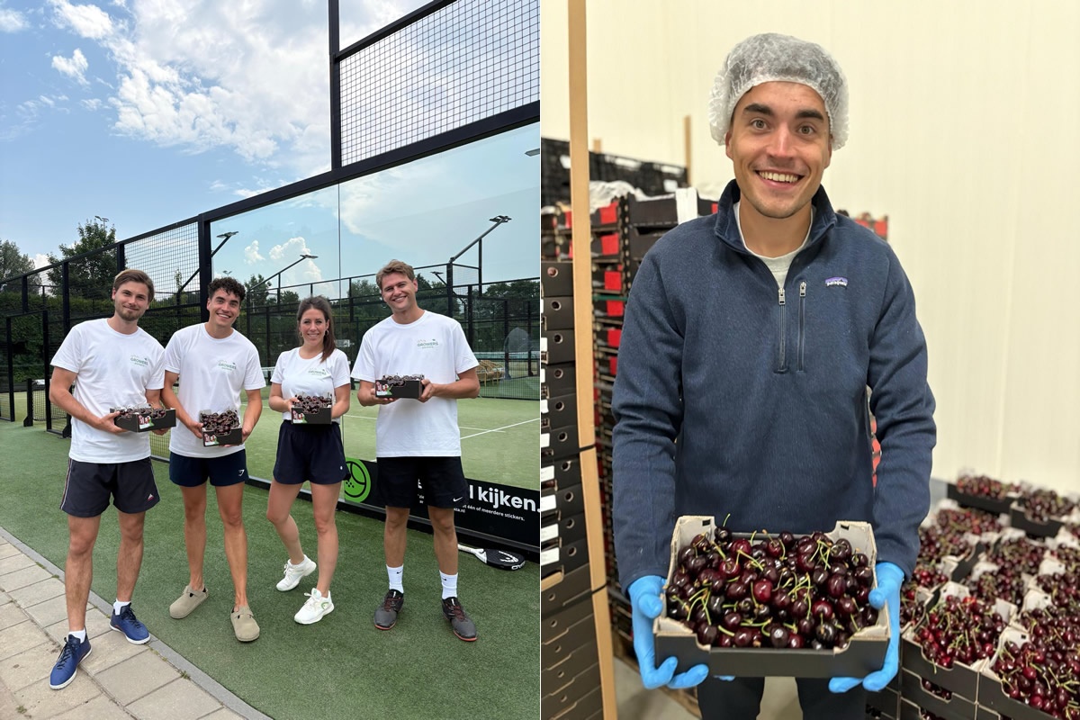 "Scoren met kersen op de padelbaan én in het winkelschap!"