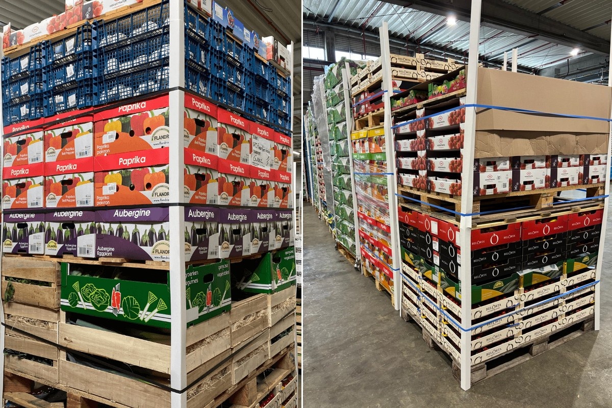 "Mixpallets populair bij groothandelaars om gevarieerder aanbod in kleinere hoeveelheden"