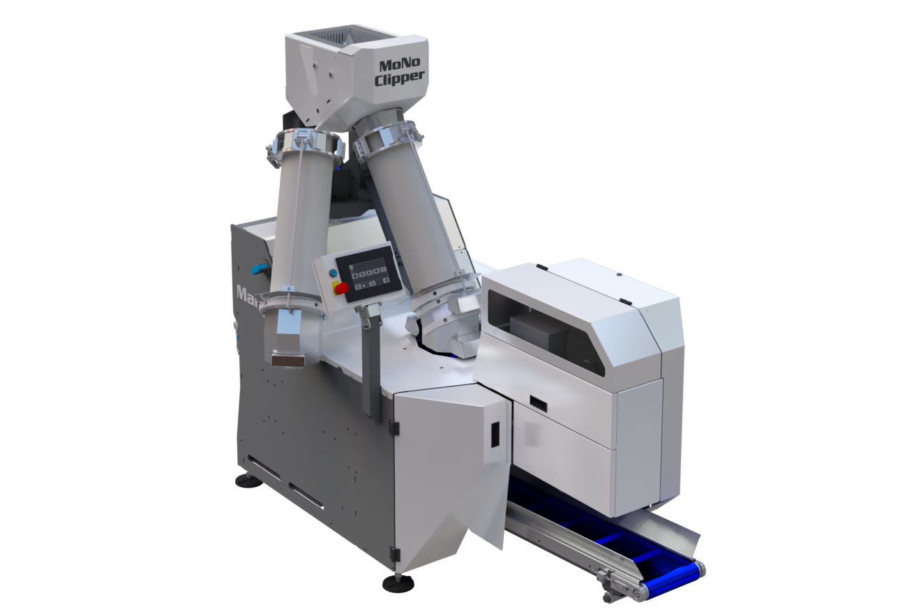 Cliploze verpakkingsmachine voor volledig recyclebare zakjes