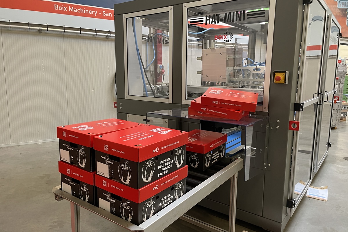 Besparen op kartonnen dekselverpakkingen voor paprika en aubergine