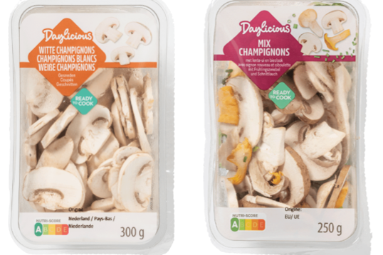 Terugroeping witte en mix champignons wegens mogelijke aanwezigheid glas