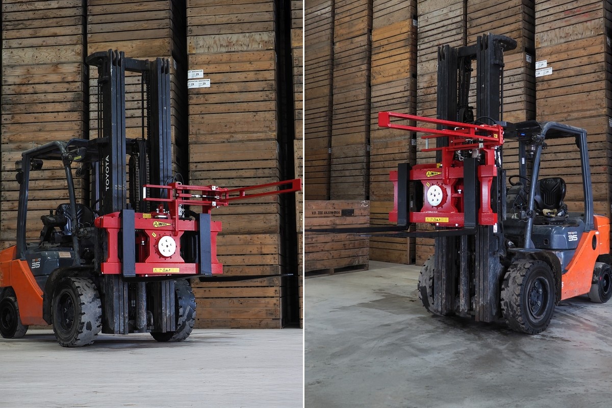 Nieuwe kistenkantelaar voor het zware segment