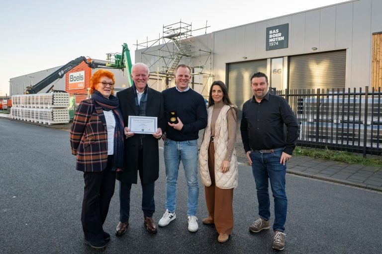 Gouden penning voor Bas Boer Noten