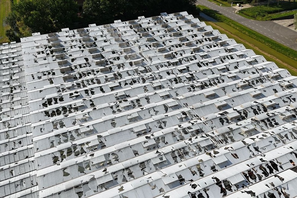 Ens epicentrum hagelschades glastuinbouw: 