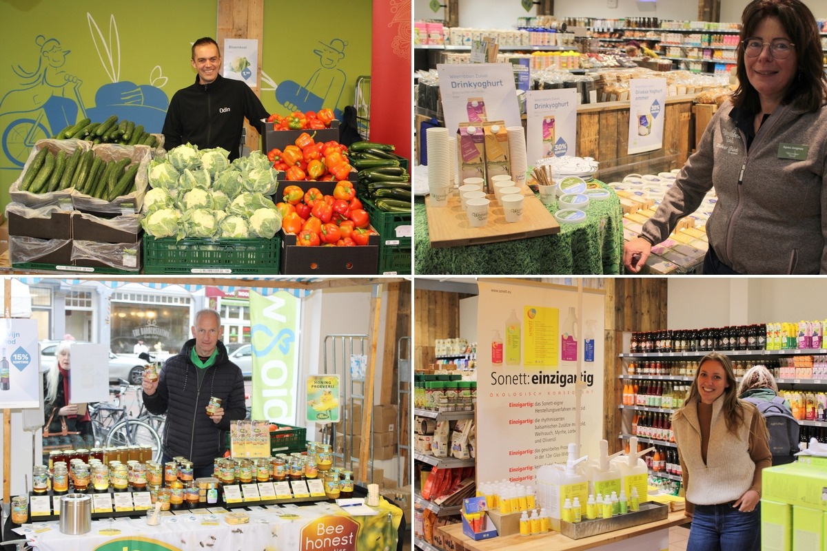 Fotoreportage - De Biowinkel aan de Nachtegaalstraat in Utrecht opent haar deuren