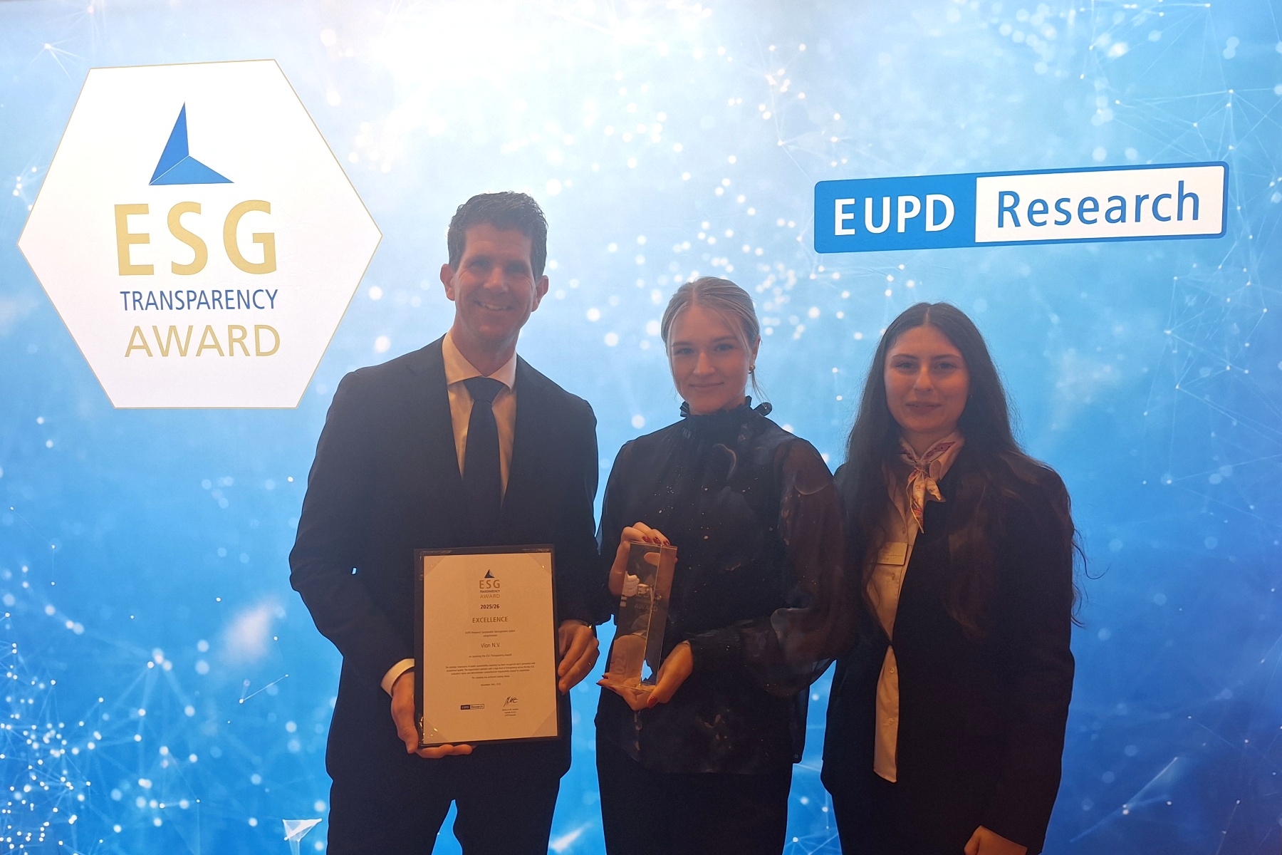 Vion wint ESG Transparency Award 2025