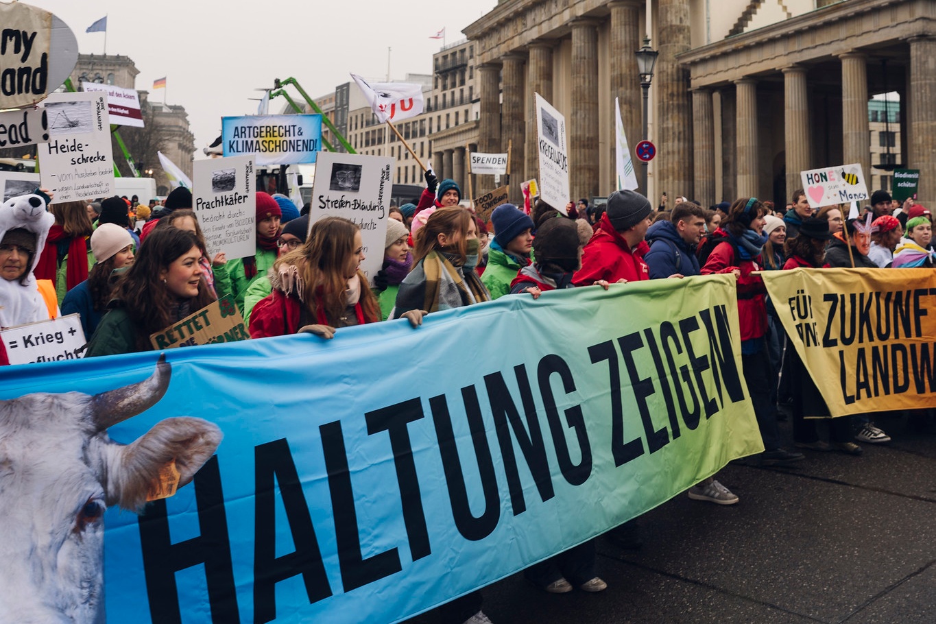 Duizenden demonstranten in Berlijn eisen duurzamere landbouw