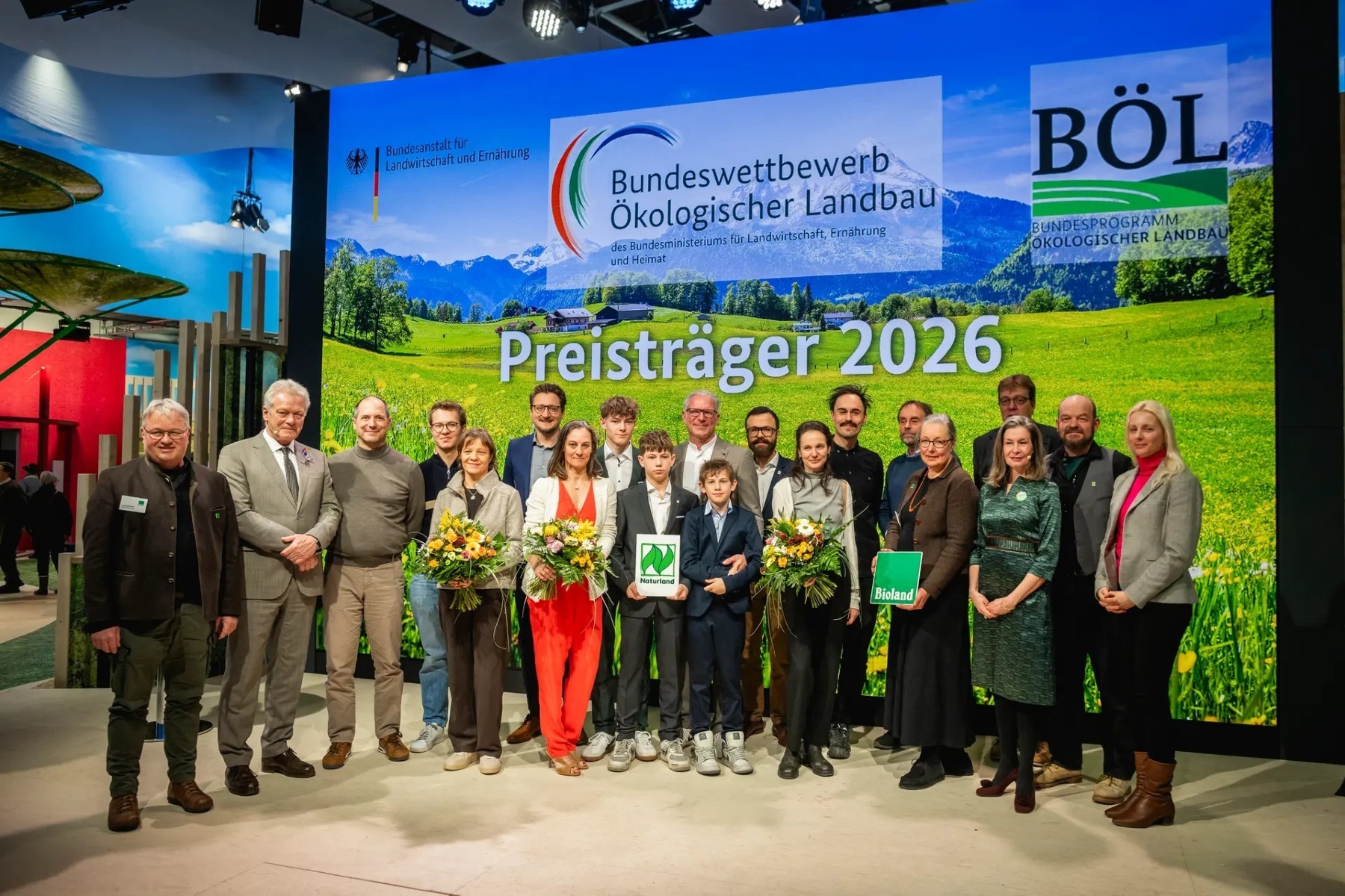 Duitse prijs voor biologische landbouw uitgereikt tijdens de Groene Week in Berlijn