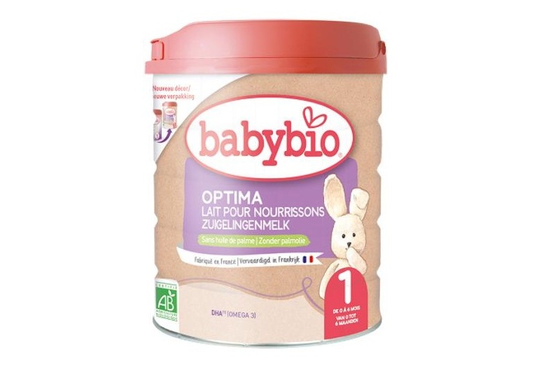 Terugroepactie zuigelingenmelk Babybio Optima 1