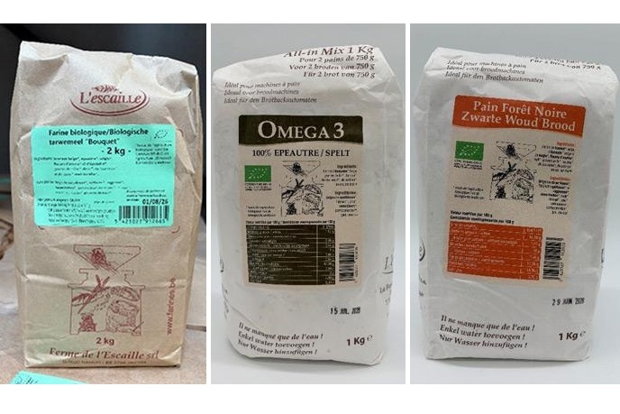 Terugroepactie biologisch meel van l’Escaille vanwege stukjes glas