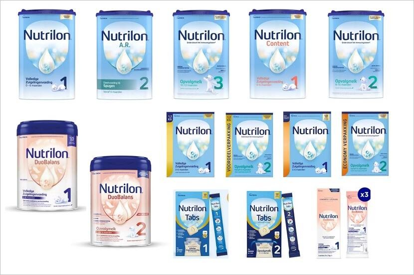 Danone roept diverse Nutrilon-babymelkproducten terug wegens mogelijk toxine