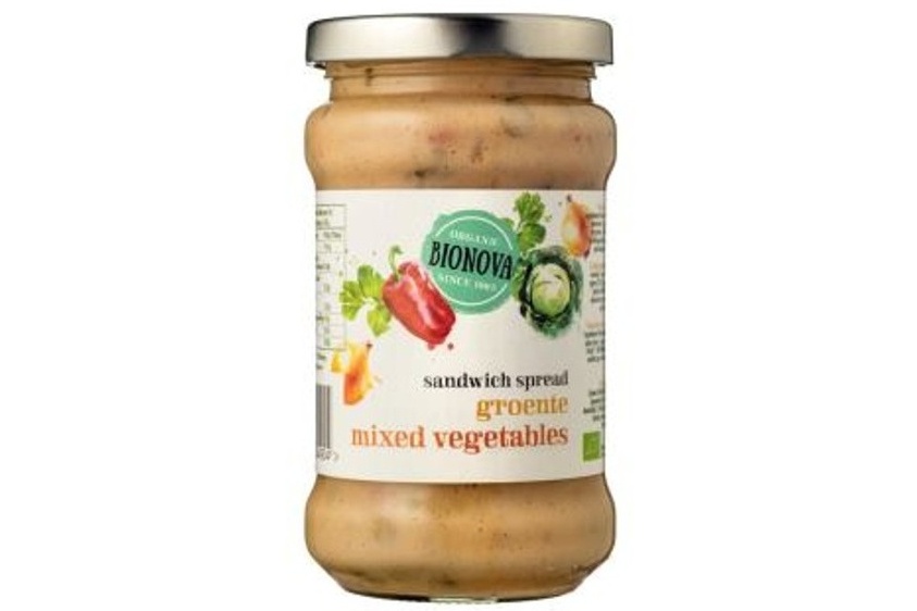 Bionova Sandwichspread Groentemix teruggeroepen vanwege stukjes glas