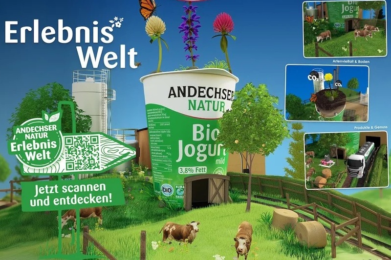 Yoghurtbeker geeft toegang tot interactieve 3D-wereld