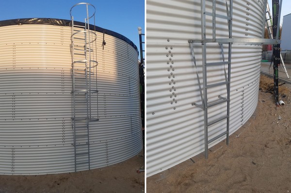 "هنگام بازرسی سیلوهای آبی، نردبان ثابت ترجیح داده می شود"