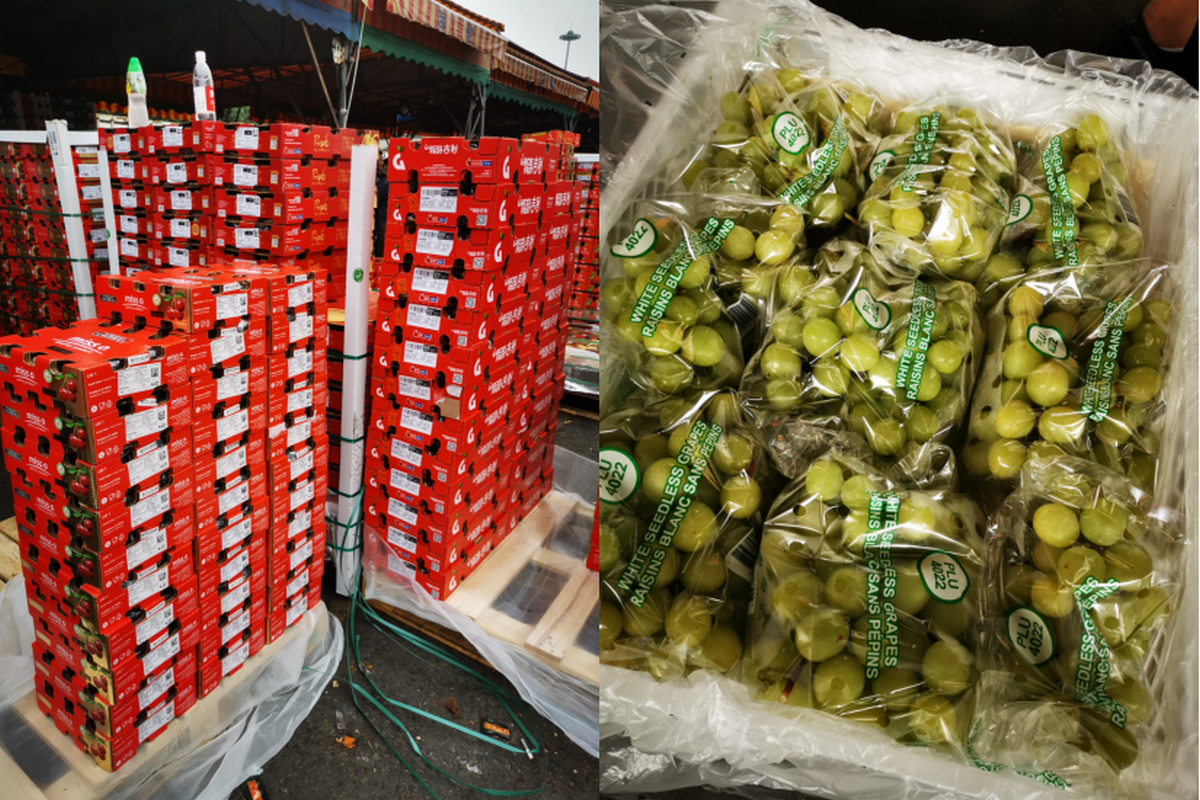 Sea-freight Chilean cherries on sale, Peruvian red grapes are on the market. - Vimarsana News