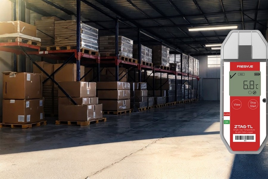 ZTAG-TL lichtlogger meet temperatuur en licht