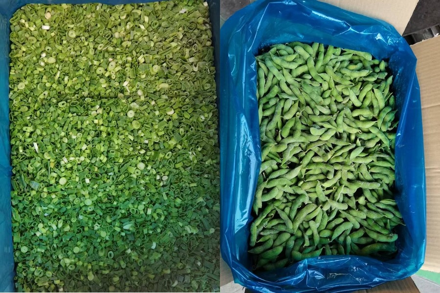 Export Chinese diepvriesgroenten beweegt mee met mondiale onrust