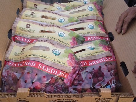 California still has good organic grapes to ship