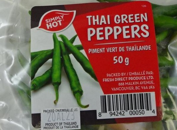 Simply Hot brand Thai Green Peppers recalled due to Salmonella - Vimarsana News