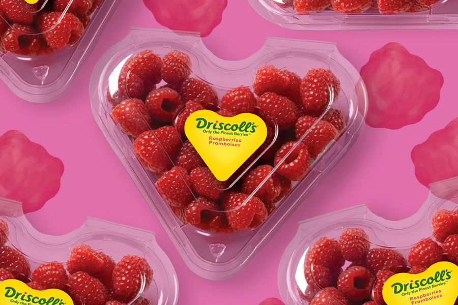 Heart-shaped clamshell with raspberries available for Valentine's Day - Vimarsana News