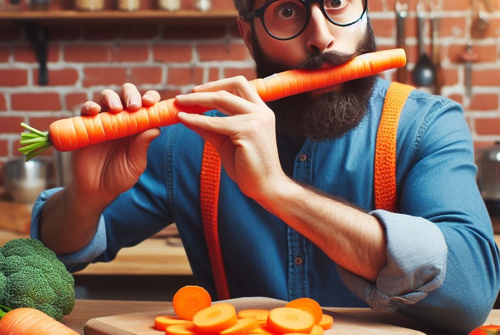Man made a flute out of a carrot and it works perfectly - Vimarsana News