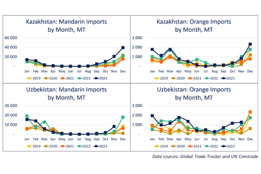 Oranges and mandarins from Egypt and Morocco in Central Asia - Vimarsana News
