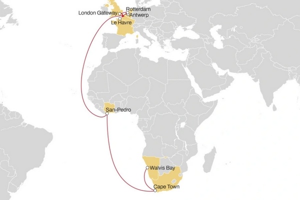 MSC verplaatst Zuid-Afrika–Europa-dienst vanwege druivenexportseizoen