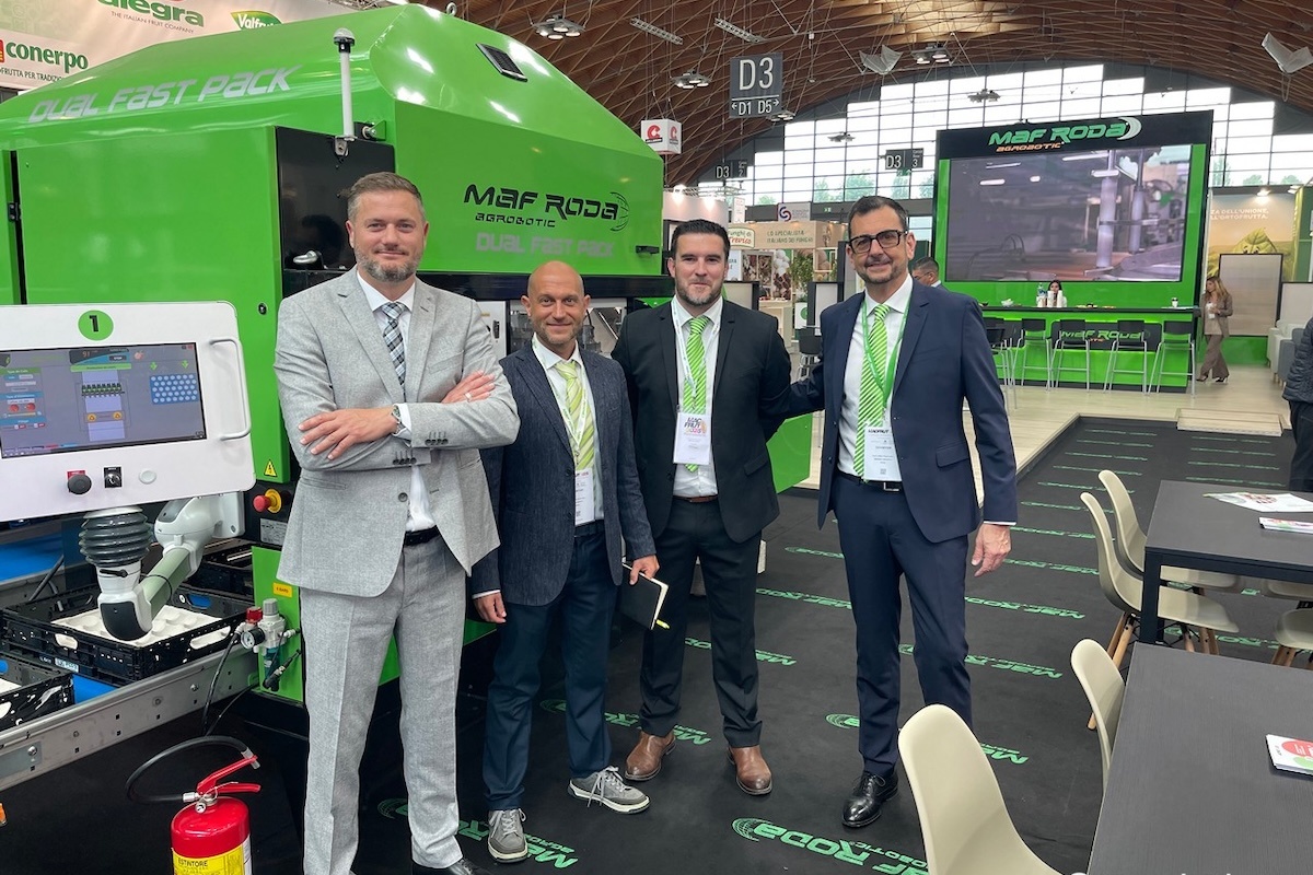 Verpakkingsrobot voor rond fruit