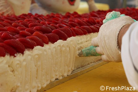 Guinness Word Record For The Longest Strawberry Cake In The World