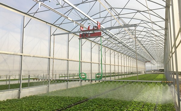 New Irrigation Boom For Greenhouse Irrigation