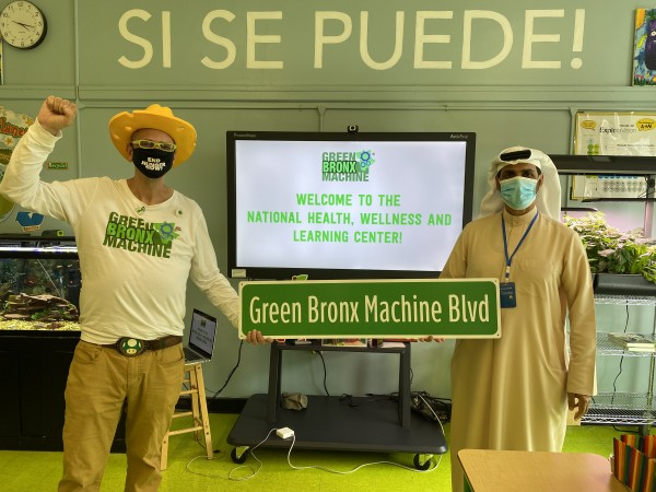 Newswise: UAE’s “Green Sheikh” Visits Green Bronx Machine, Gotham Greens and CS55
